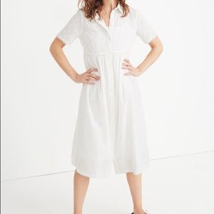 Madewell Clipdot Midi Shirtdress